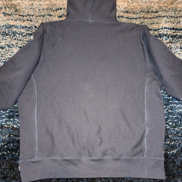 Supreme Capital Hooded Sweatshirt Navy - Picture 8 of 8